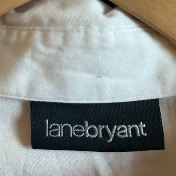 LANE BRYANT | Women's Button Down Shirt White - Picture 9 of 9